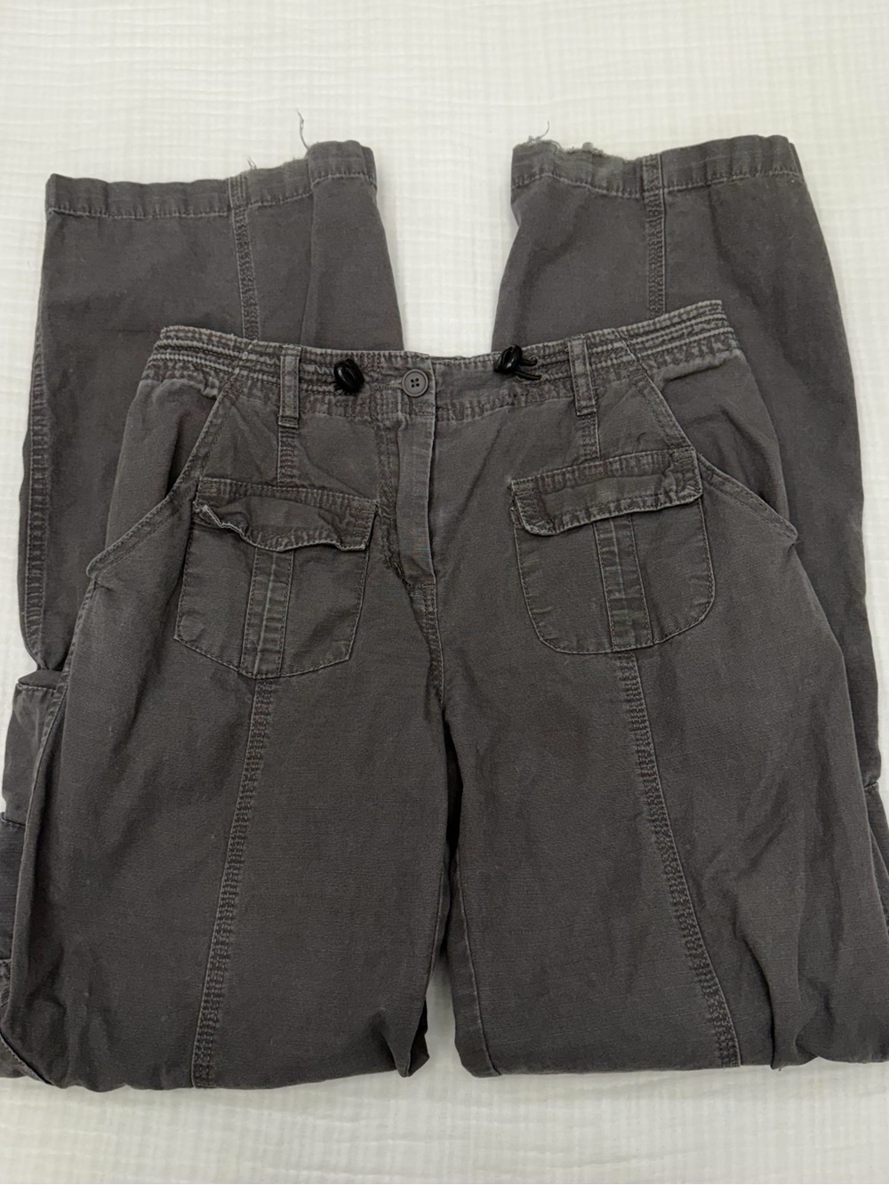 brandy melville washed gray cargo pants